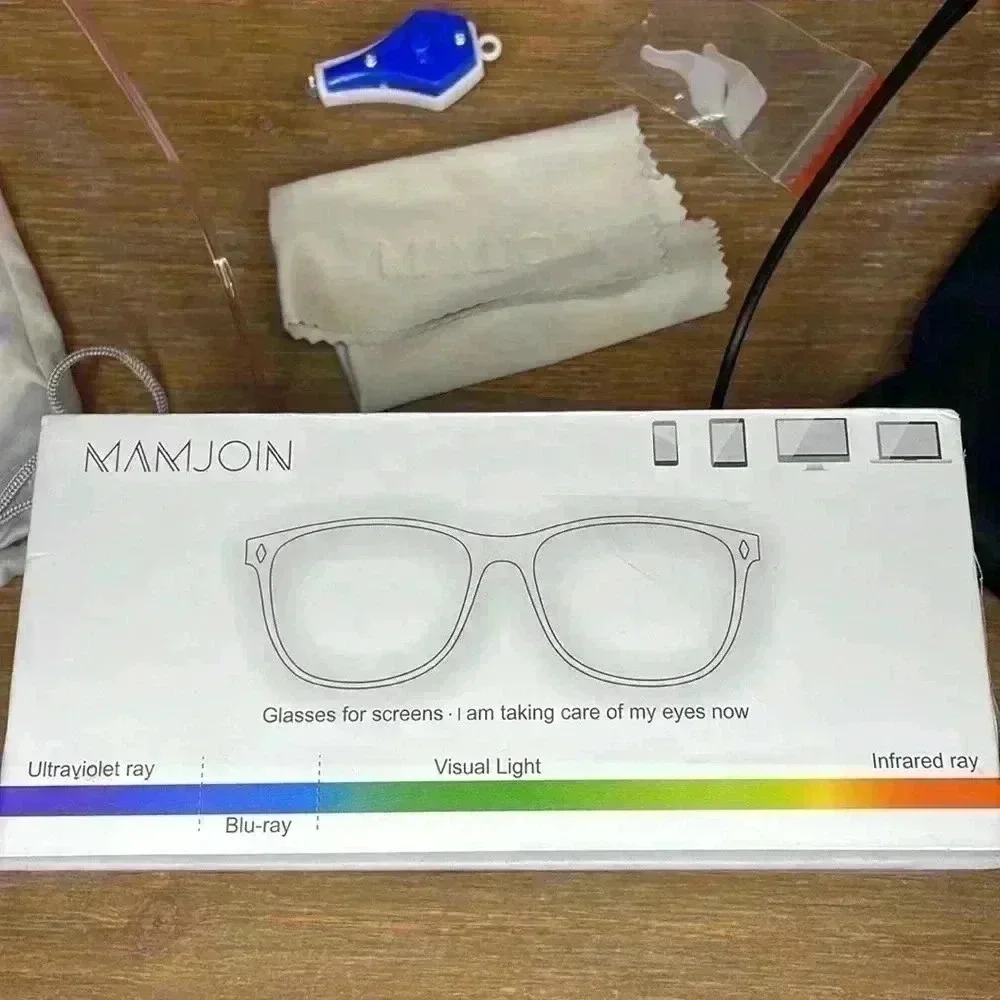 Mamjoin Glasses for Screens Set of 2 UV, Blue Light Blocking